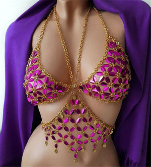 Crystal Bra Chain / Body Chain Top